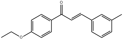 (2E)-1-(4-ethoxyphenyl)-3-(3-methylphenyl)prop-2-en-1-one Structure