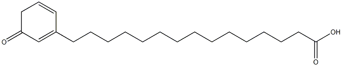 Benzenepentadecanoic acid, m-oxo- Structure