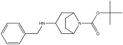 tert-butyl 3-(benzylamino)-endo-8-azabicyclo[3.2.1]octane-8-carboxylate Structure