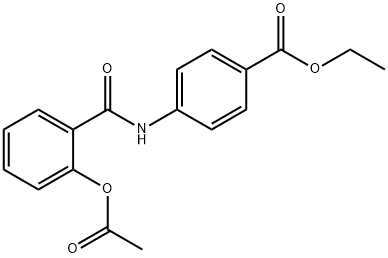 ethyl 4-(2-acetoxybenzamido)benzoate Structure