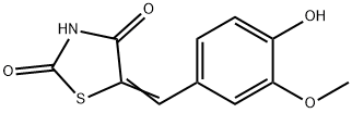 2,4-Thiazolidinedione,5-[(4-hydroxy-3-methoxyphenyl)methylene]- Structure