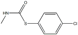Carbamothioic acid,N-methyl-, S-(4-chlorophenyl) ester Structure
