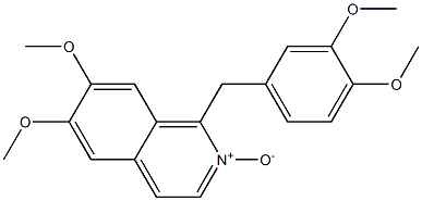 Isoquinoline,1-[(3,4-dimethoxyphenyl)methyl]-6,7-dimethoxy-, 2-oxide Structure