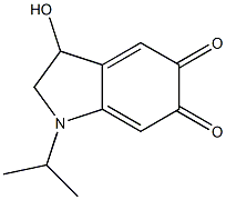 1H-Indole-5,6-dione, 2,3-dihydro-3-hydroxy-1-(1-methylethyl)- Structure