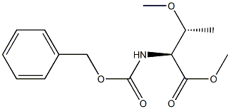 L-Threonine, O-methyl-N-[(phenylmethoxy)carbonyl]-, methyl ester Structure