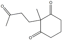 1,3-Cyclohexanedione, 2-methyl-2-(3-oxobutyl)- Structure