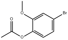 Acetic acid 4-bromo-2-methoxy-phenyl ester Structure