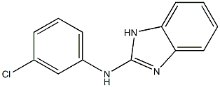 1H-Benzimidazol-2-amine, N-(3-chlorophenyl)- Structure