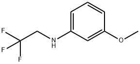 Benzenamine, 3-methoxy-N-(2,2,2-trifluoroethyl)- Structure