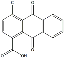 1-Anthracenecarboxylic acid, 4-chloro-9,10-dihydro-9,10-dioxo- Structure