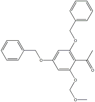 Ethanone, 1-[2-(methoxymethoxy)-4,6-bis(phenylmethoxy)phenyl]- Structure