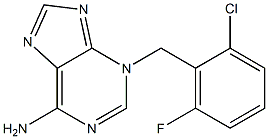 3H-Purin-6-amine, 3-[(2-chloro-6-fluorophenyl)methyl]- Structure