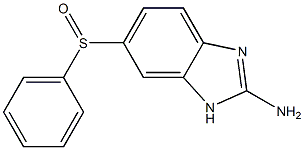 1H-Benzimidazol-2-amine,6-(phenylsulfinyl)- Structure