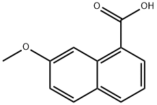 1-Naphthalenecarboxylicacid, 7-methoxy- Structure