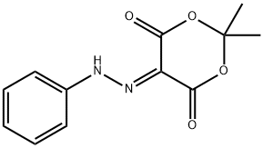 2,2-dimethyl-5-(phenylhydrazinylidene)-1,3-dioxane-4,6-dione Structure