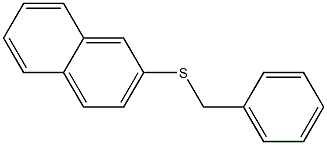 2-benzylsulfanylnaphthalene Structure