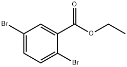 2,5-Dibromo-benzoic acid ethyl ester Structure