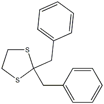 1,3-Dithiolane,2,2-bis(phenylmethyl)- Structure