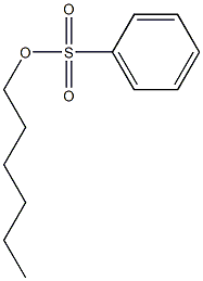 Benzenesulfonic acid, hexyl ester Structure