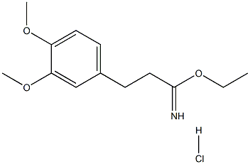 ethyl 2-(3,4-dimethoxyphenyl)ethanecarboximidate hydrochloride Structure
