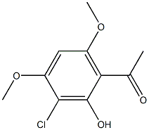 Ethanone, 1-(3-chloro-2-hydroxy-4,6-dimethoxyphenyl)- Structure