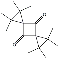 Dispiro[2.1.2.1]octane-4,8-dione, 1,1,2,2,6,6,7,7-octamethyl- Structure