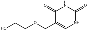 5-(2-Hydroxy-ethoxymethyl)-1H-pyrimidine-2,4-dione Structure