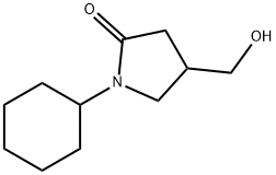 1-cyclohexyl-4-(hydroxymethyl)pyrrolidin-2-one Structure