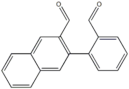 2-Naphthalenecarboxaldehyde, 3-(2-formylphenyl)- Structure