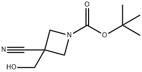 tert-butyl 3-cyano-3-(hydroxymethyl)azetidine-1-carboxylate Structure