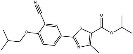 isopropyl 2-(3-cyano-4-isobutoxyphenyl)-4-methylthiazole-5-carboxylate Structure