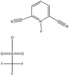 2,6-Dicyano-1-fluoropyridin-1-ium trifluoromethanesulfonate Structure