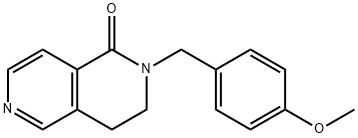 2-(4-Methoxybenzyl)-3,4-dihydro-2,6-naphthyridin-1(2H)-one Structure