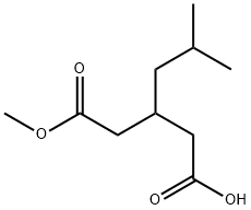 3-((methoxycarbonyl)methyl)-5-methylhexanoic acid Structure