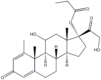 Methylprednisolone 17-Propionate Structure