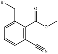 Methyl 2-(bromomethyl)-6-cyanobenzoate Structure
