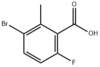 3-Bromo-6-fluoro-2-methyl-benzoic acid Structure