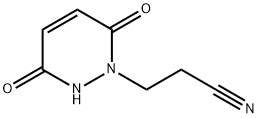 3-(3-Hydroxy-6-oxo-6H-pyridazin-1-yl)-propionitrile Structure