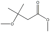 methyl 3-methoxy-3-methylbutanoate Structure