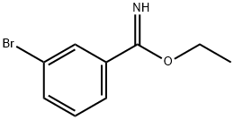 Benzenecarboximidic acid, 3-bromo-, ethyl ester
 Structure