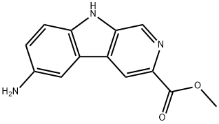 6-AMINO-9H-PYRIDO[3,4-B]INDOLE-3-CARBOXYLIC ACID METHYL ESTER Structure