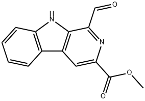 methyl 1-formyl-9H-pyrido[3,4-b]indole-3-carboxylate Structure