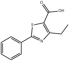 4-ethyl-2-phenyl-5-Thiazolecarboxylic acid Structure