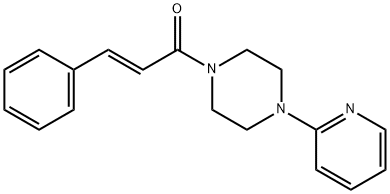 1-cinnamoyl-4-(2-pyridinyl)piperazine Structure