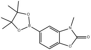 3-methyl-5-(4,4,5,5-tetramethyl-1,3,2-dioxaborolan-2-yl)-2(3H)-benzoxazolone Structure