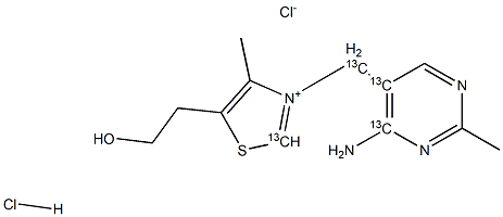 Thiamine-[13C4].Hydrochloride Structure