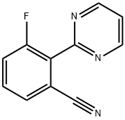 3-fluoro-2-(pyrimidin-2-yl)benzonitrile Structure