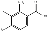2-amino-4-bromo-3-methylbenzoic acid Structure