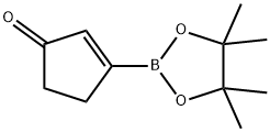 2-Cyclopenten-1-one, 3-(4,4,5,5-tetramethyl-1,3,2-dioxaborolan-2-yl)- Structure