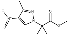 methyl 2-methyl-2-(3-methyl-4-nitro-1H-pyrazol-1-yl)propanoate Structure